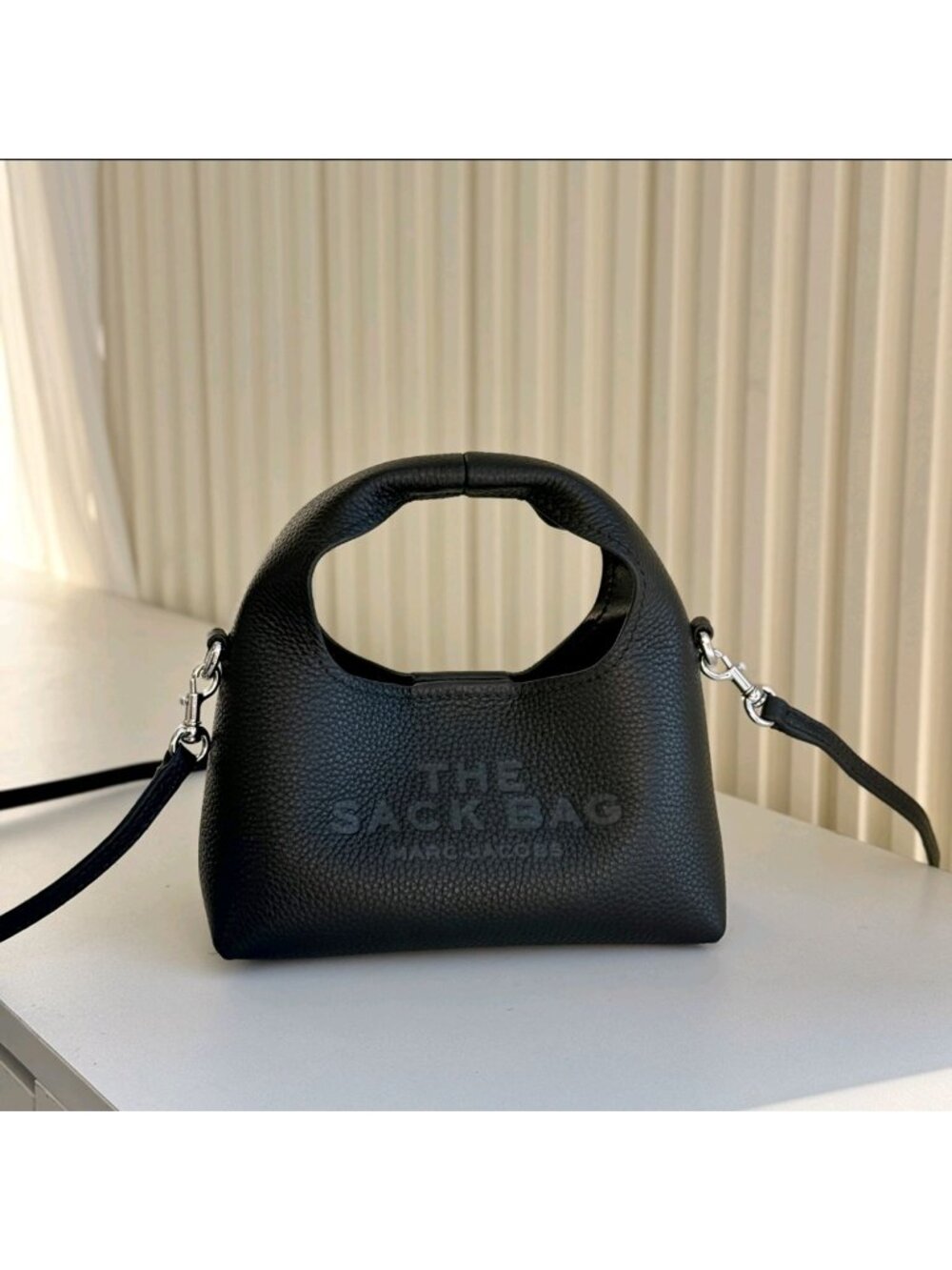 Marc Jacobs The Micro Crossbody Sack Bag Black OS